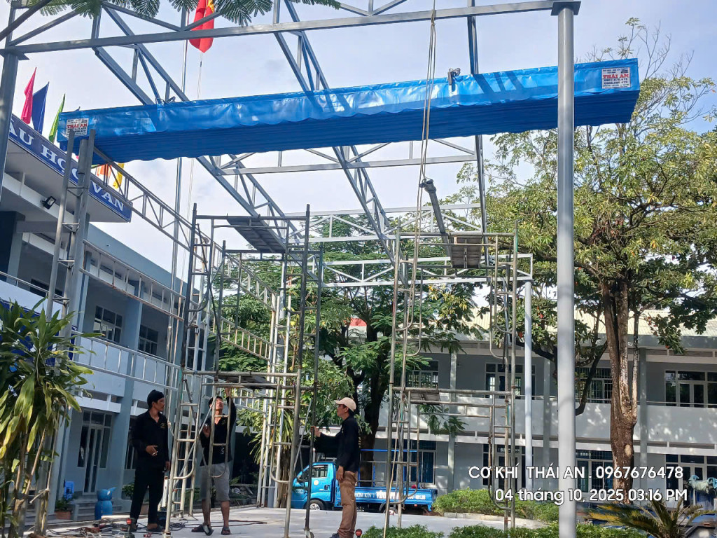 Mái che bạt xếp