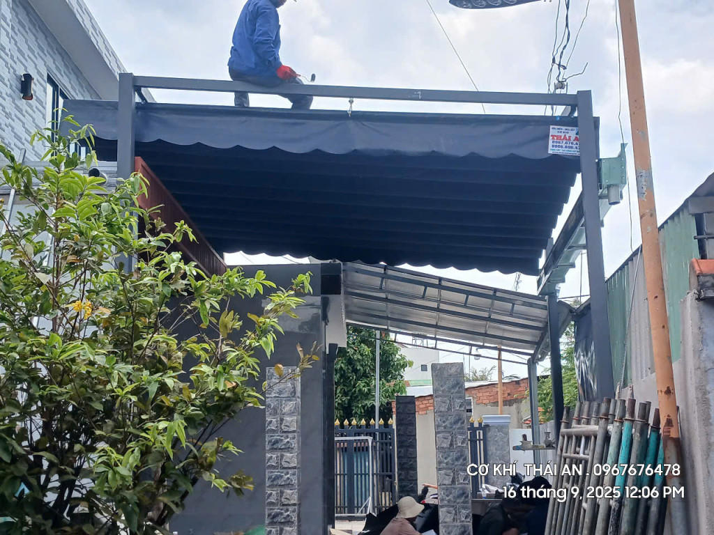 Mái che bạt xếp